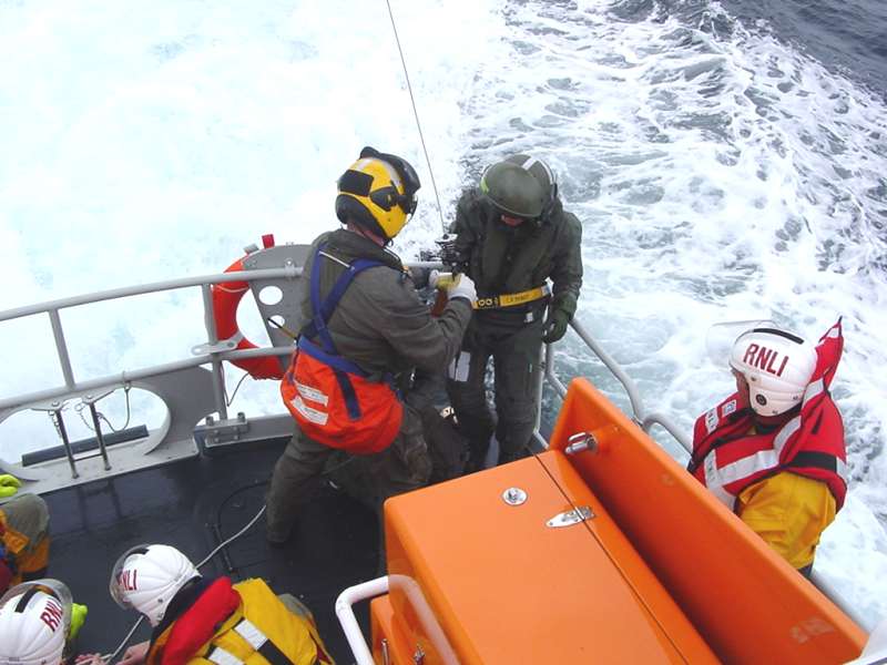 Photo: Lifeboats & Helicopter Exercise