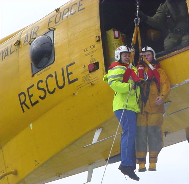 Photo: Lifeboats & Helicopter Exercise