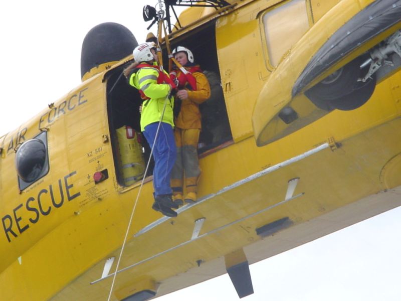 Photo: Lifeboats & Helicopter Exercise