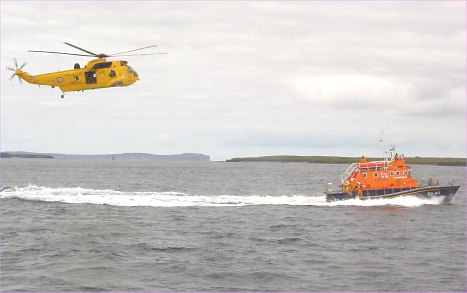 Photo: Lifeboats & Helicopter Exercise