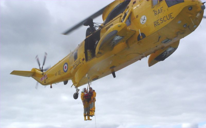 Photo: Lifeboats & Helicopter Exercise