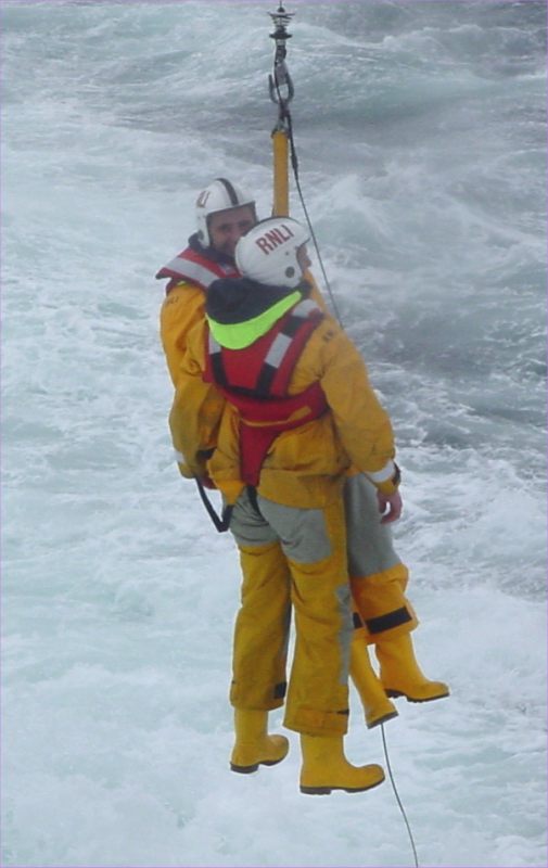 Photo: Lifeboats & Helicopter Exercise