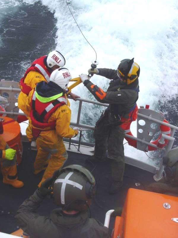 Photo: Lifeboats & Helicopter Exercise