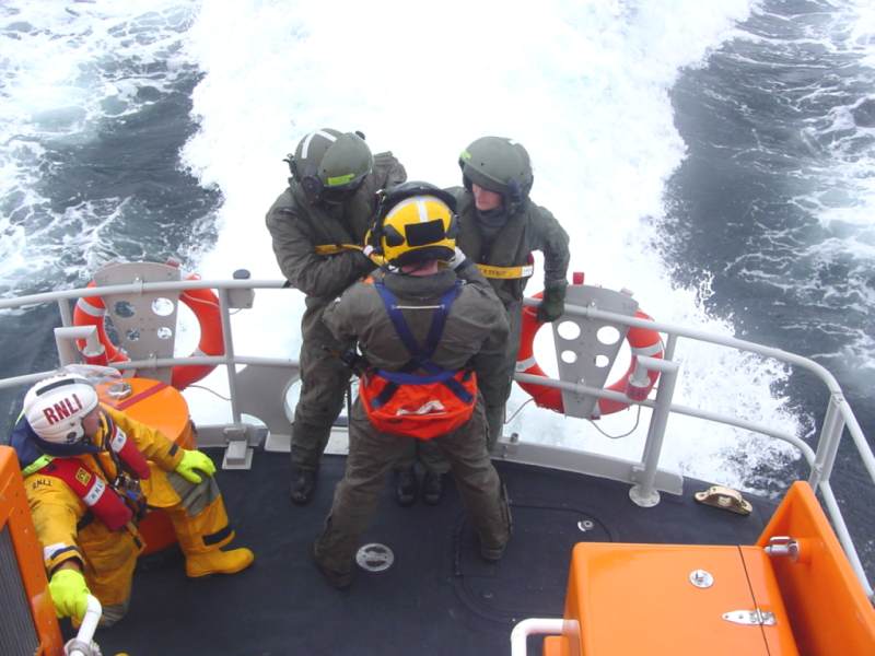 Photo: Lifeboats & Helicopter Exercise