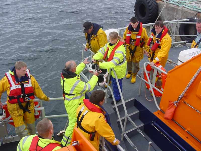 Photo: Lifeboats & Helicopter Exercise