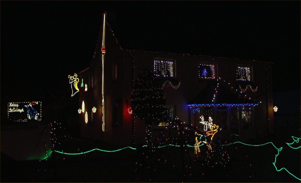 Photo: Christmas Lights At A House In Brora