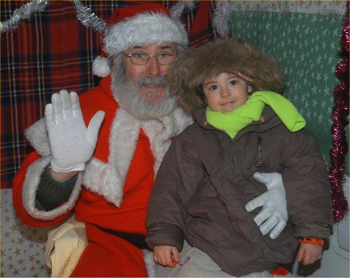 Photo: Visiting Santa At Wick Fun Day Christmas 2005