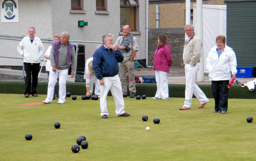 Photo: Belgian Car Club Members Play Bowls At St Fergus, Wick