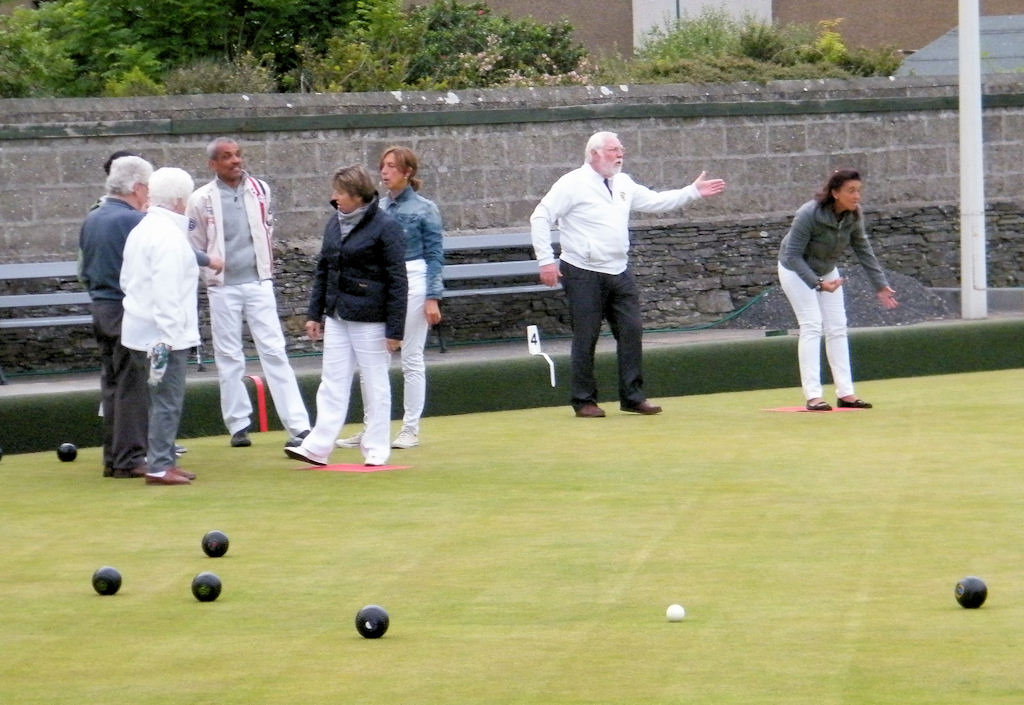 Photo: Belgian Car Club Members Play Bowls At St Fergus, Wick