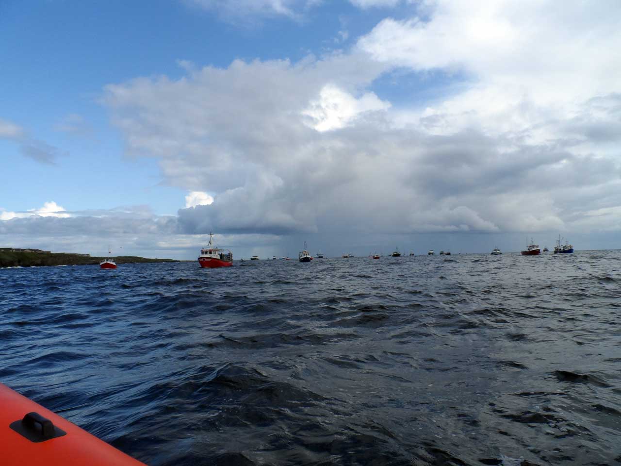 Photo: Black Saturday Anniversary Flotilla of Boats At Wick Bay