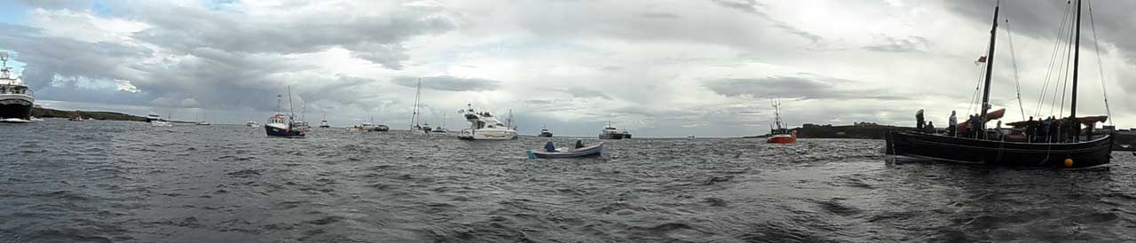 Photo: Black Saturday Anniversary Flotilla of Boats At Wick Bay