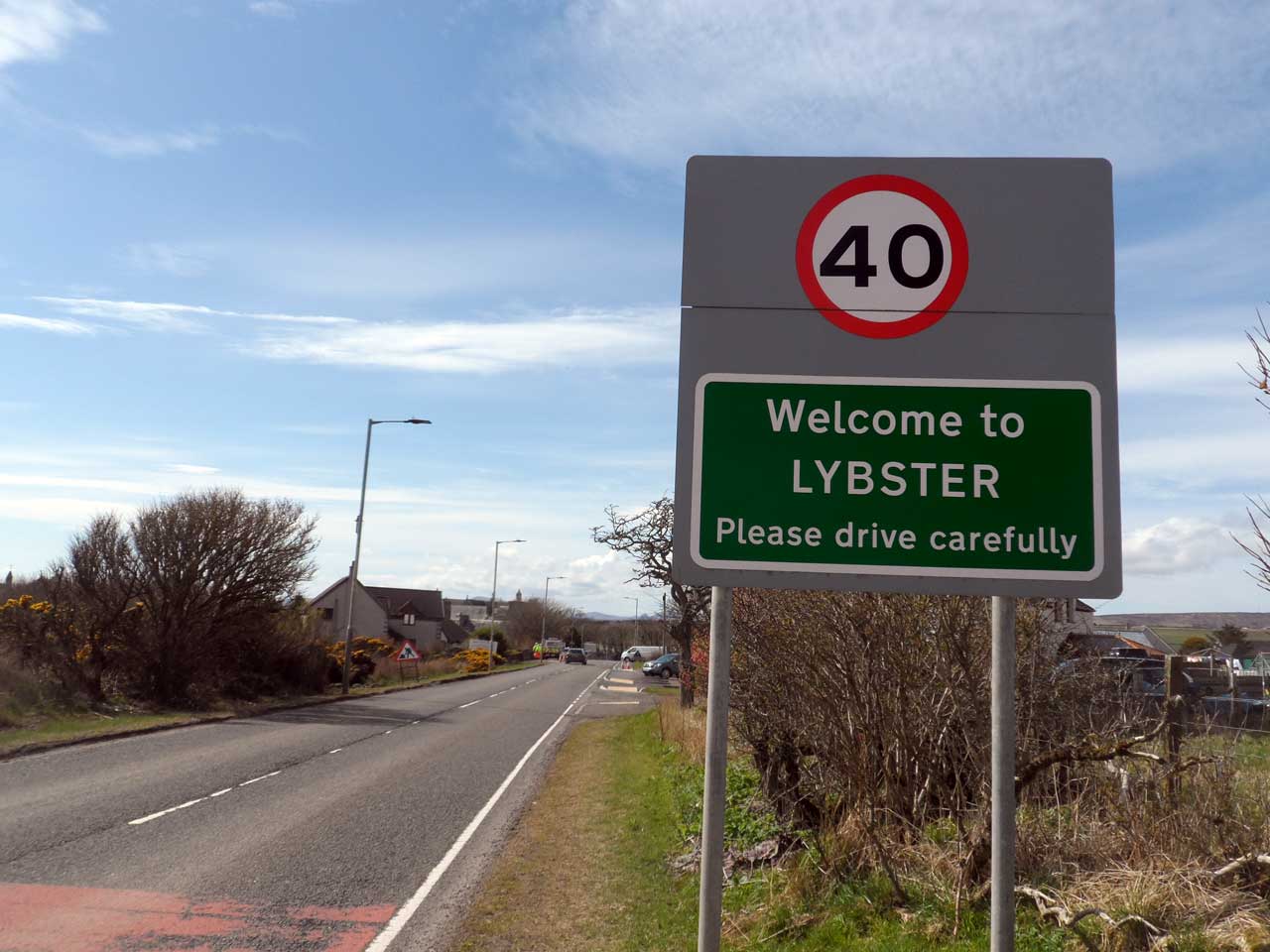 Photo: Bill Heads Through Lybster On the Campaign Trail