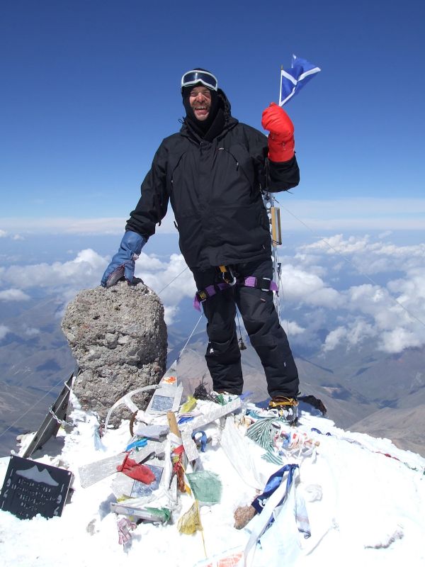 Photo: Graham McFadyen on the summit of Elbrus