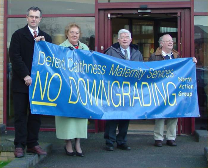 Photo: North Action Group At NHS Highland 7 December 2004
