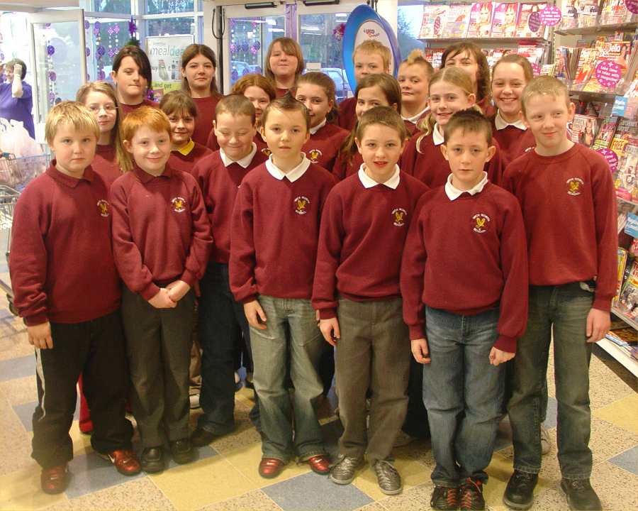 Photo: North School Choir Entertained Somerfield Customers In Wick