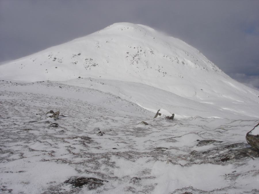 Photo: A view of the summit of Cnoc nan Cuilean
