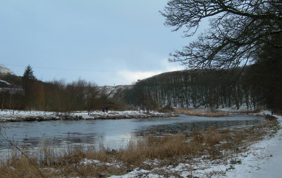 Photo: Winter Scene In Caithness - Thurso River 3 March 2006