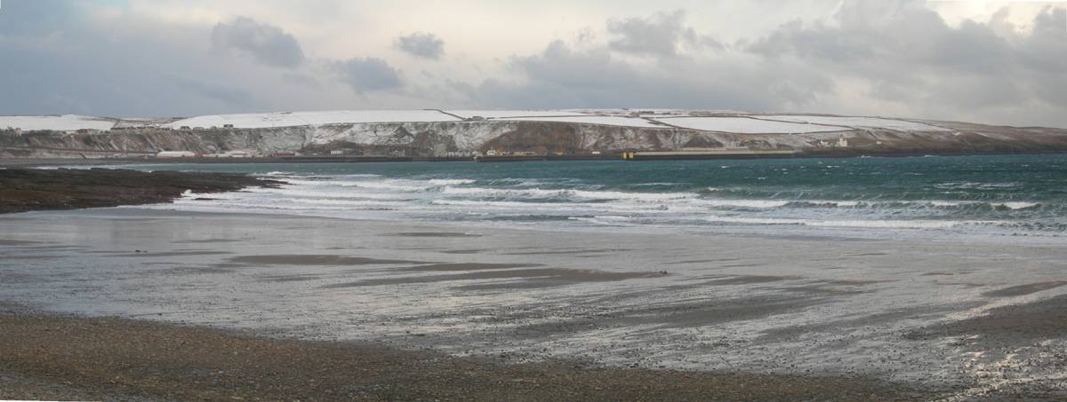 Photo: Winter Scene In Caithness - Scrabster From Thurso Beach 3 March 2006