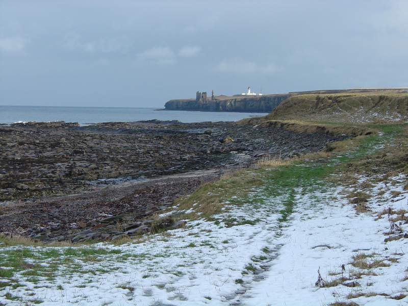 Photo: Looking From Ackergill To Girnigoe and Noss
