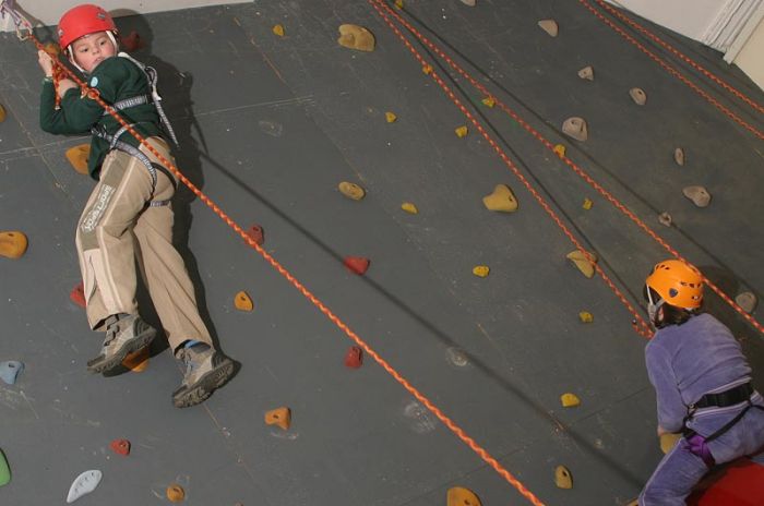 Photo: John Wilks At The Climbing Wall