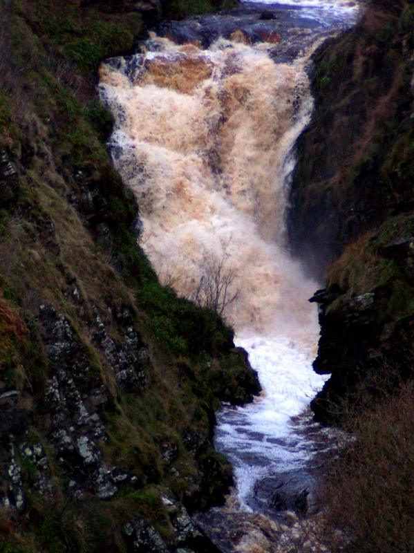 Photo: Reissgill Burn Waterfall Becomes A Giant With Flood Waters