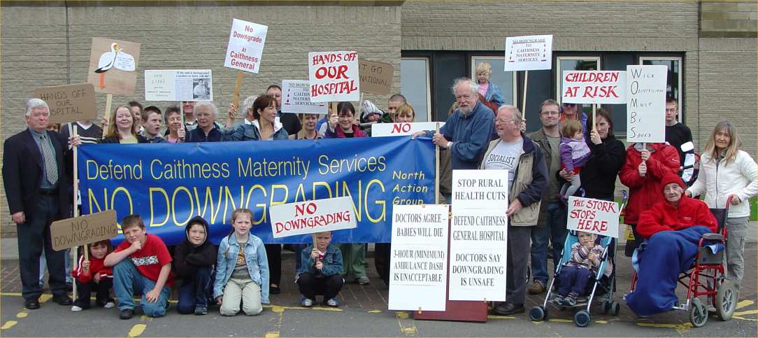 Photo: North Action Group Protest As Health Board Announce Public Consultation Document
