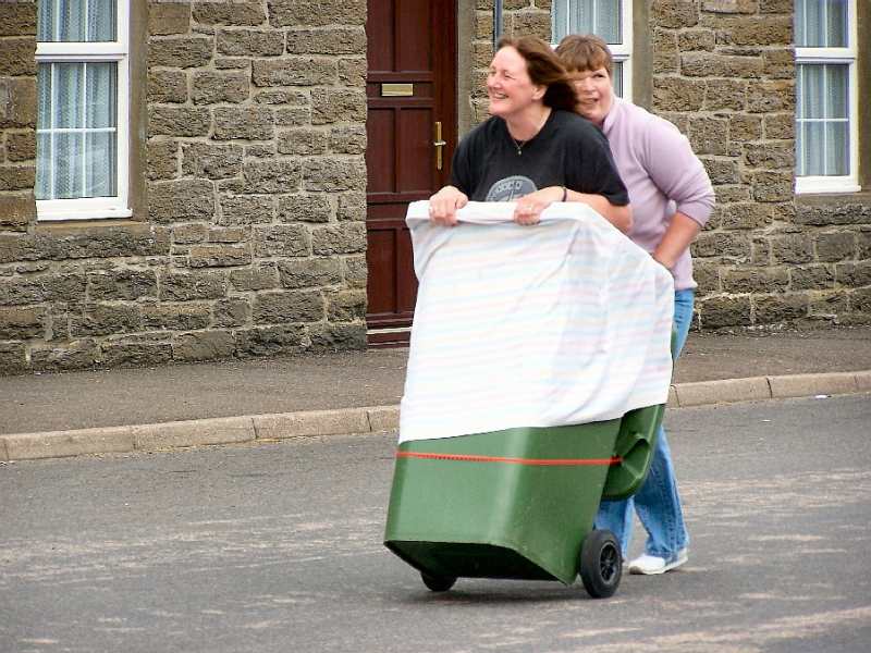 Photo: Lybster Gala 2005 - Wheelie Bin Race