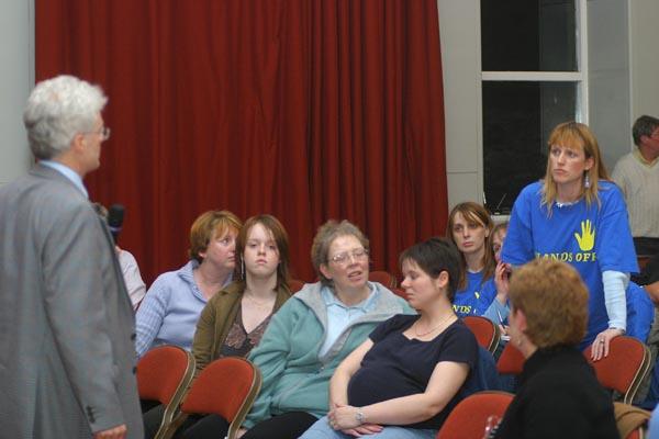Photo: Wick First Maternity Public Meeting - Aelex Miller NAG Asks A Question