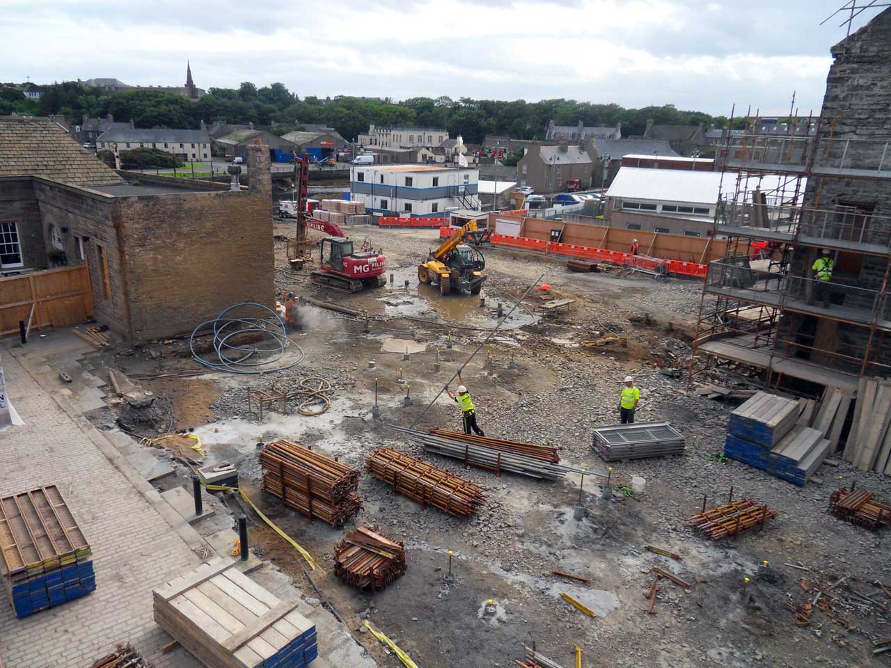 Photo: Wick Council Offices - Pile Driving Continues