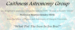 Caithness Astronomy Group Talks